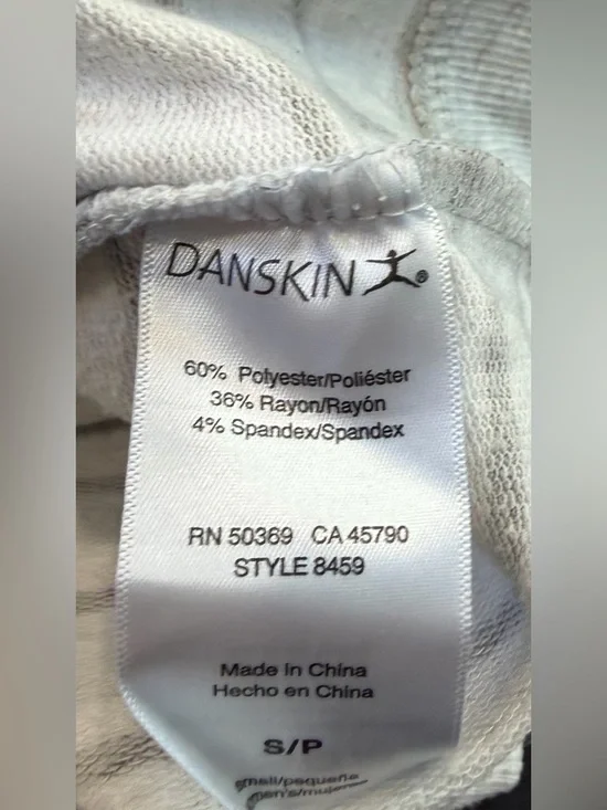 Danskin Women’s Long Sleeved Heavy Shirt, Gray Striped, Size Small - Picture 6 of 7